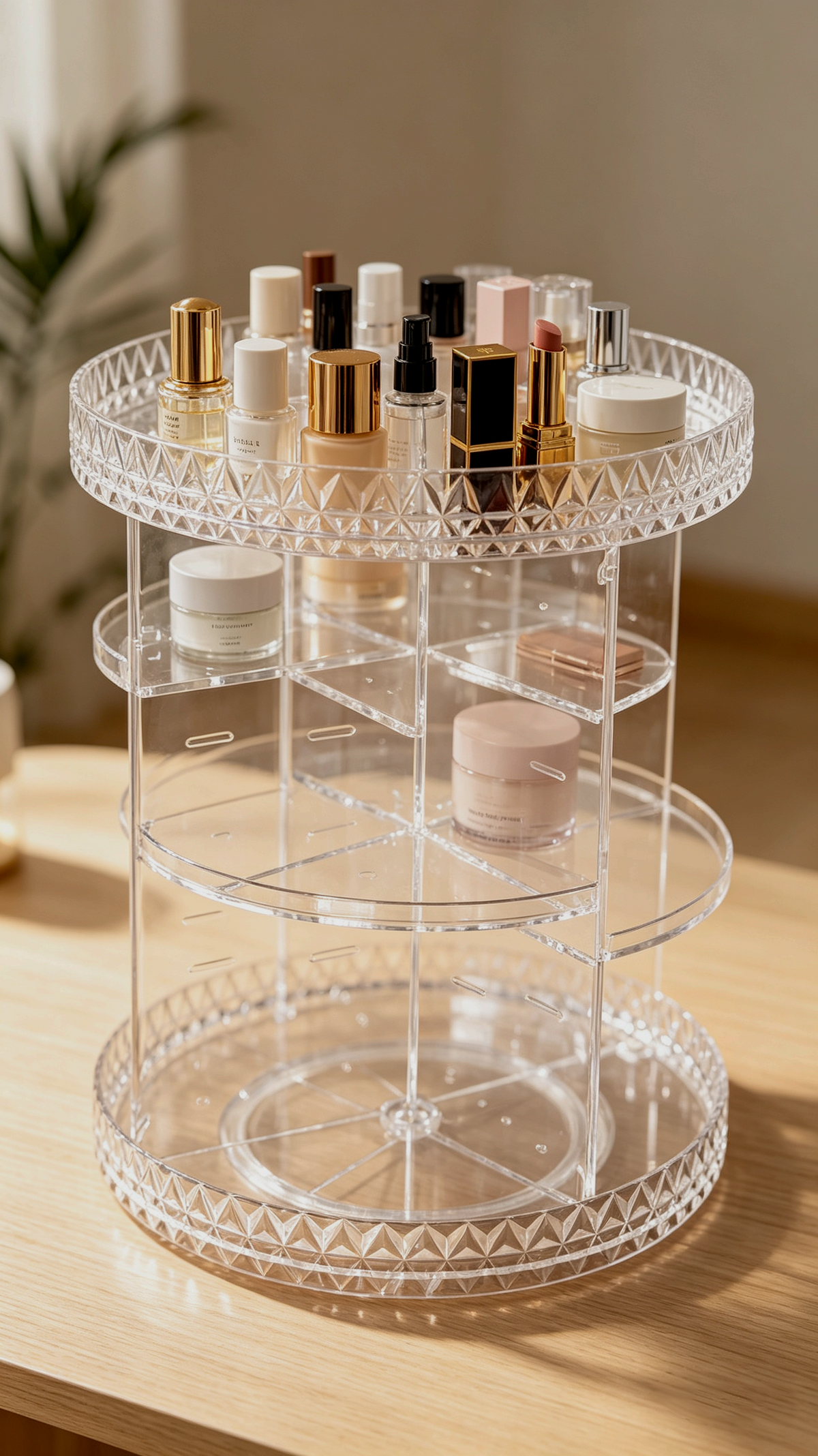 Organizador De Maquillaje Giratorio 360º